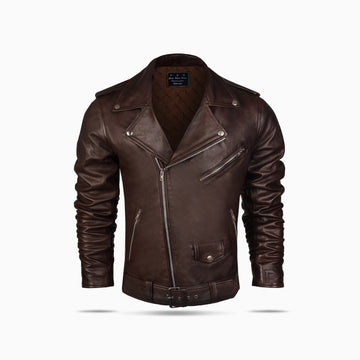 Harley- Davidson Brown Biker Leather Jacket for Men