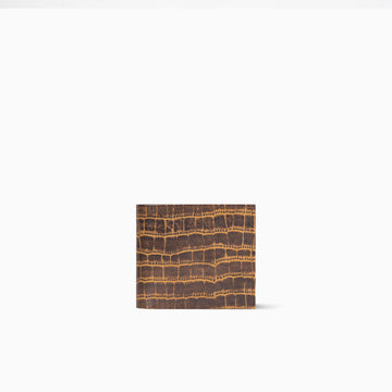 CrocVibe Brownish Handmade Cow Leather Wallet For Men