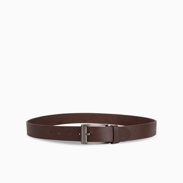 Monza Thunder Brown Hand Made Buff Leather Belt For Men