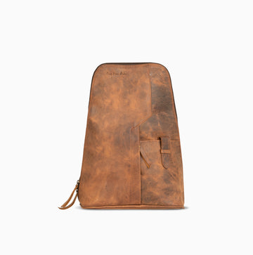 IndiWave Brown Back Pack Hand Made Cow Leather Bag