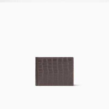CrocGuard Brown Leather Wallet for Men