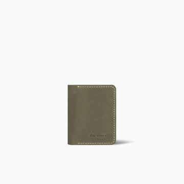 Cr7vibe Olive Green Book Card Holder Hand Made Cow Leather