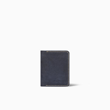 Maradream Blue Book Card Holder Hand Made Cow Leather