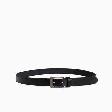 Berlin Black Hand Made Buff Leather Belt For Women