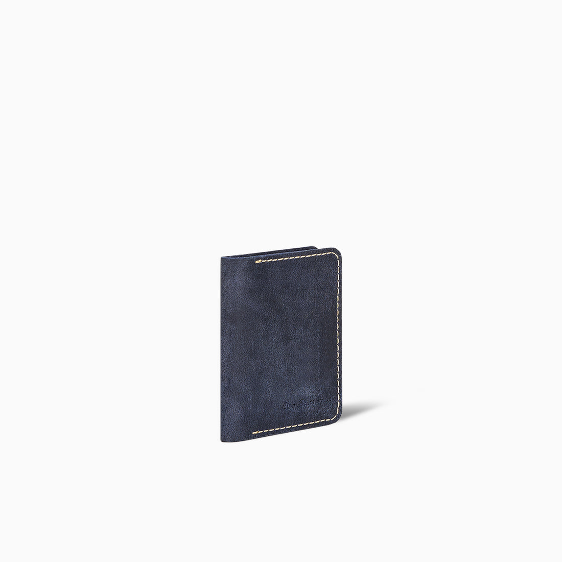 Maradream Blue Book Card Holder Hand Made Cow Leather