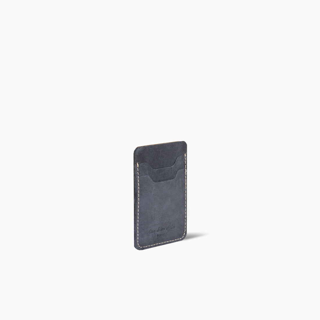 Beckhamblaze Blue Smart Card Holder Hand Made Cow Leather