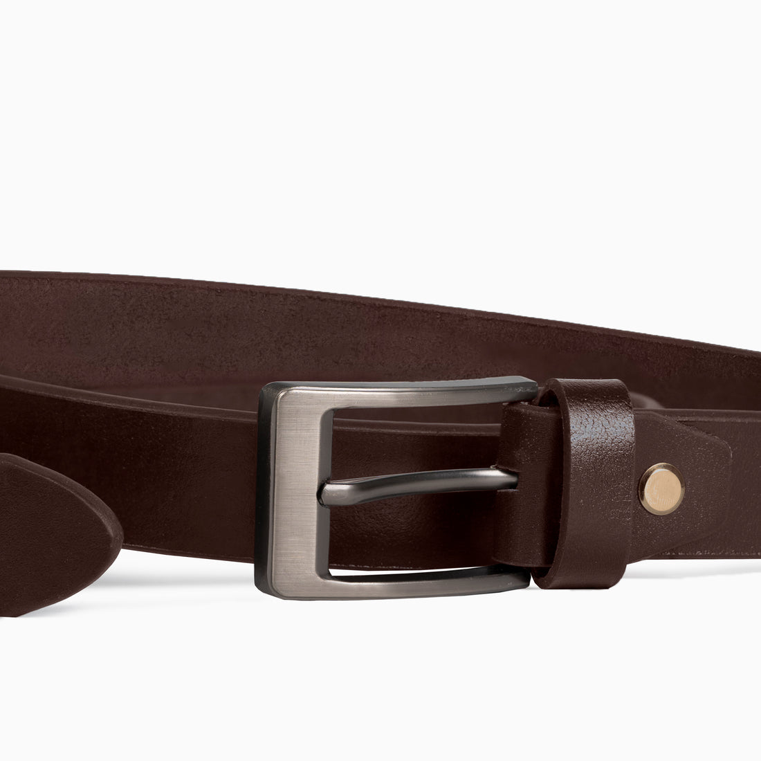 Monza Thunder Brown Hand Made Buff Leather Belt For Men