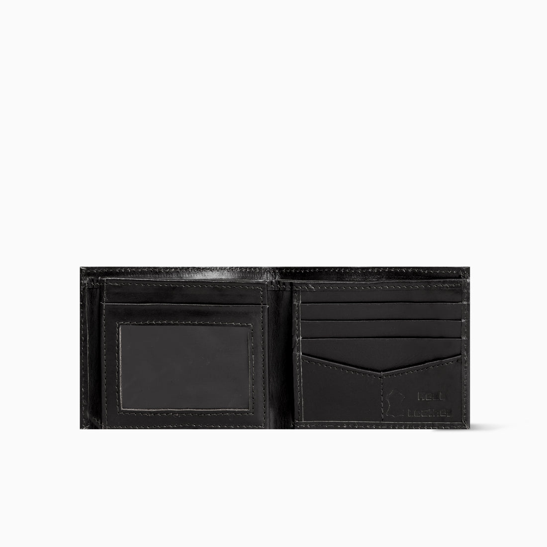 GoldenCraft Plan Black Handmade Cow Leather Wallet