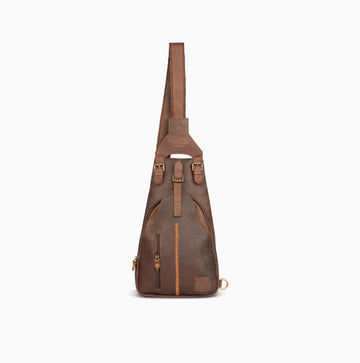 Caribbeanz Chocolate Brown Shoulder Bag Hand Made Cow Leather