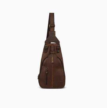 Baltic Sea Light Brown Shoulder Bag Hand Made Cow Leather