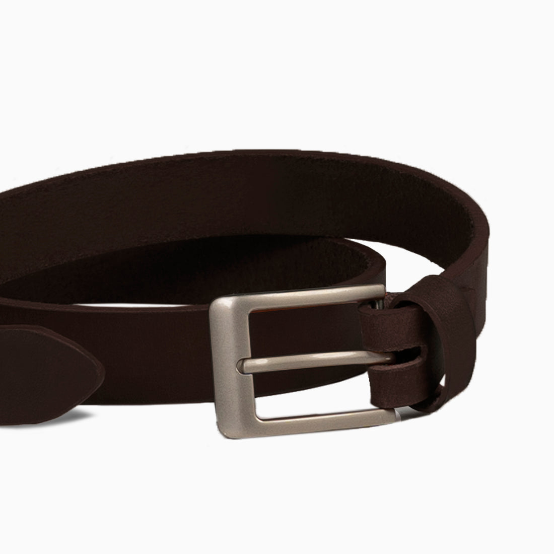 Laguna Seca Chocolate Brown Hand Made Buff Leather Belt For Women