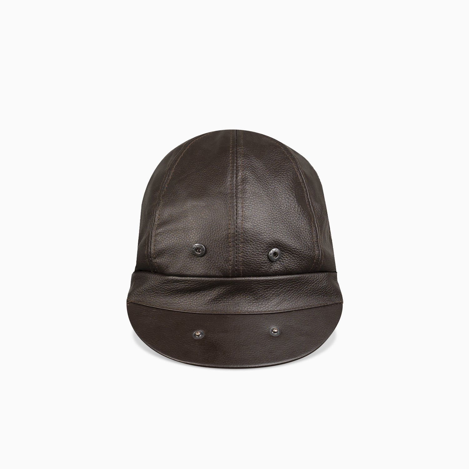 VanDangler Black Base Ball Cap Hand Made Sheep Skin Leather