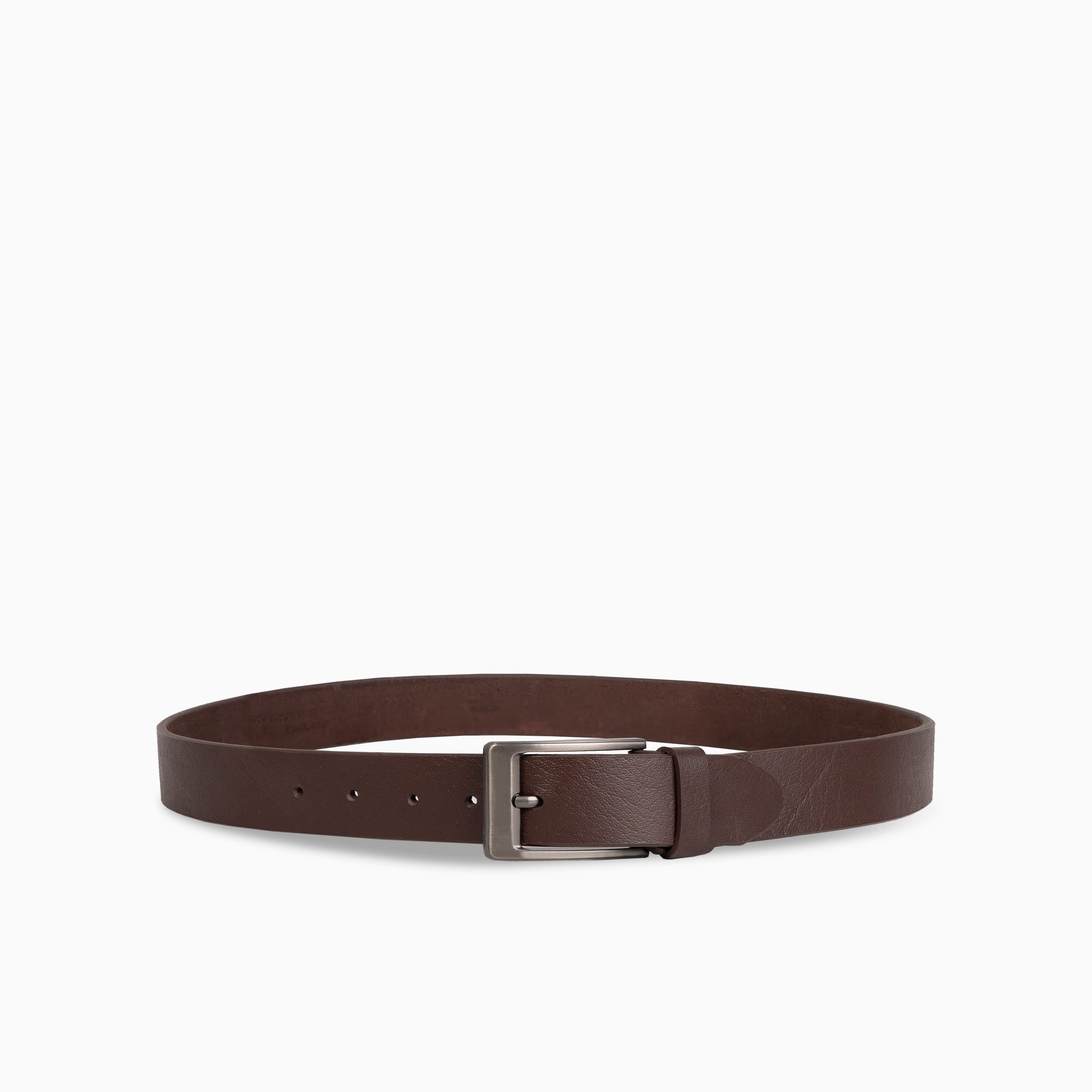 Monza Thunder Brown Hand Made Buff Leather Belt For Men