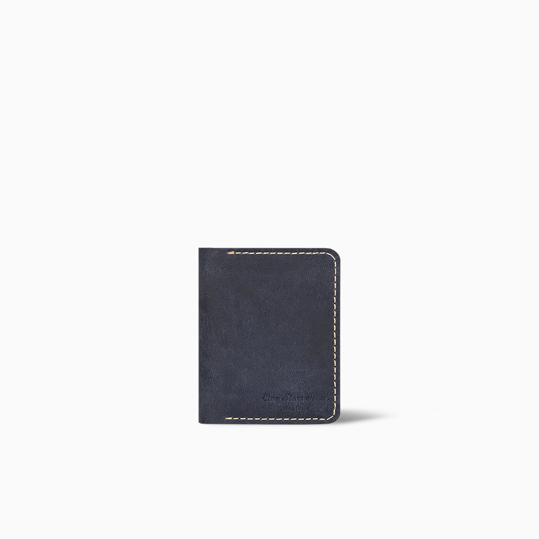 Maradream Blue Book Card Holder Hand Made Cow Leather